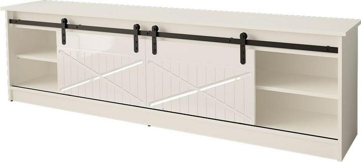 Image du produit Cama RTV GRANERO Armoire 200x56.7x35 blanc/blanc brillant (200 x 35 x 56.70 cm)
