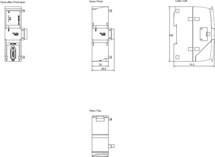 Image du produit Siemens Module d'extension API CM 1241 6ES7241-1AH32-0XB0