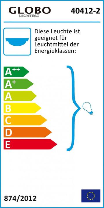 Energy Label Globo Ceiling lamp Ayana (E27)