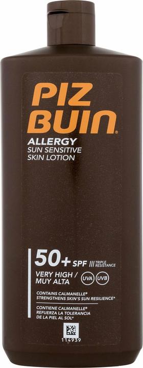 Piz Buin Allergy Sun Lozione per pelli sensibili (Crema solare, SPF 50, 400 ml, 150 g)
