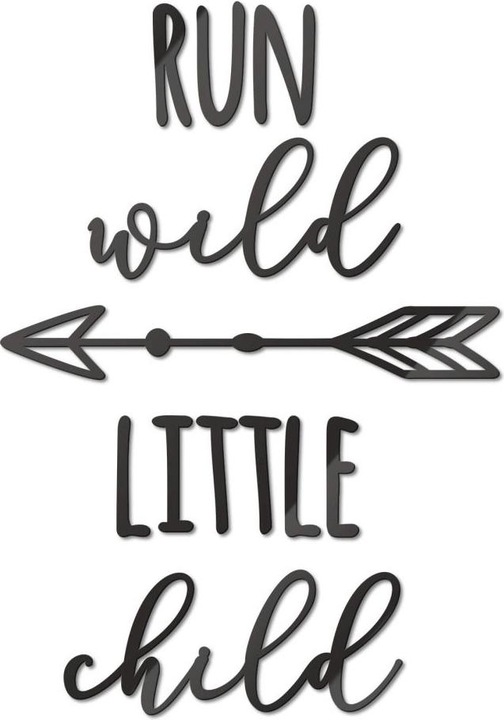 Produktbild Trenddeko Run wild little child (35 x 50 cm)