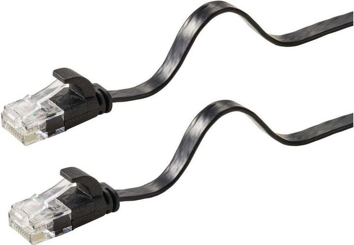 Produktbild Renkforce RF-5771530 RJ45 Netzwerkkabel, Patchkabel CAT 6 U/UTP 0.50 m Schwarz P (U/UTP, CAT6, 0.50 m)