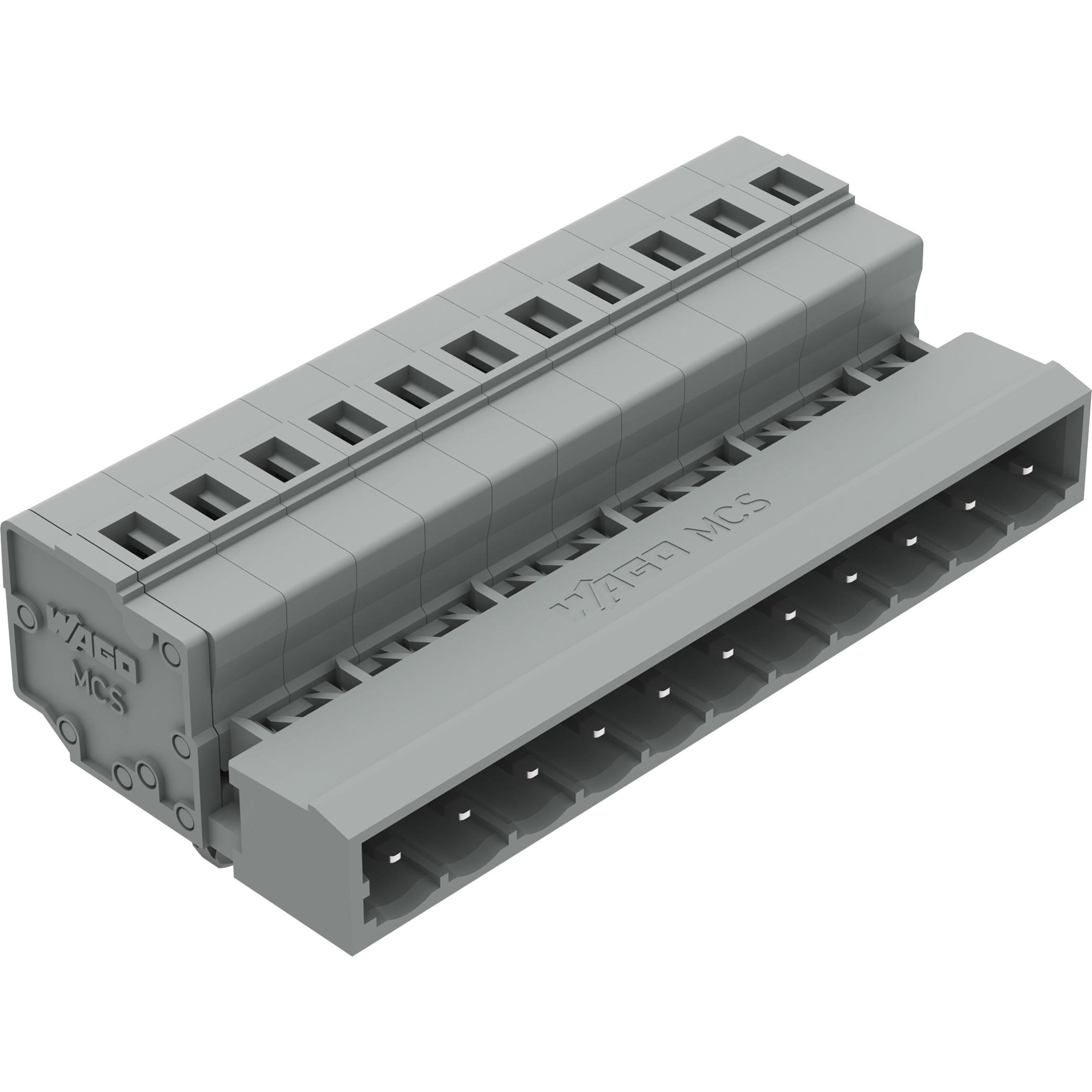 Wago Intestazione dei pin a 1 filo, Cavo + Spina elettrica, Grigio