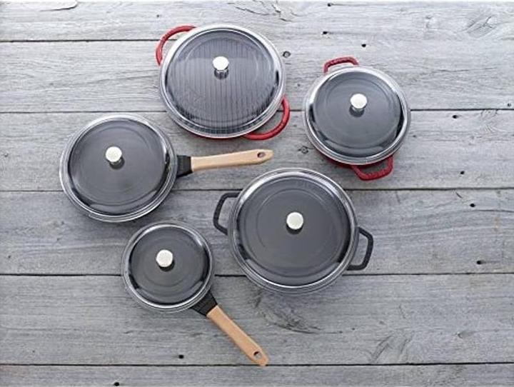 Produktbild Staub Gewölbter Glasdeckel, 30 cm, rund | Glas | Transparent (30 cm, Glas)