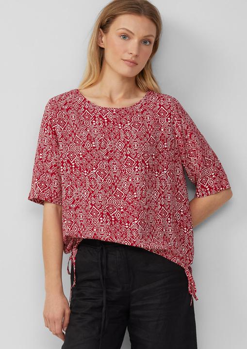 Immagine prodotto S.Oliver Bluse Gemusterte Shirt-Bluse mit verstellbarem Saum (36)