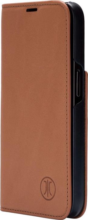Produktbild JT Berlin iPhone 15 - Tegel Flip Case cognac (Apple iPhone 15)