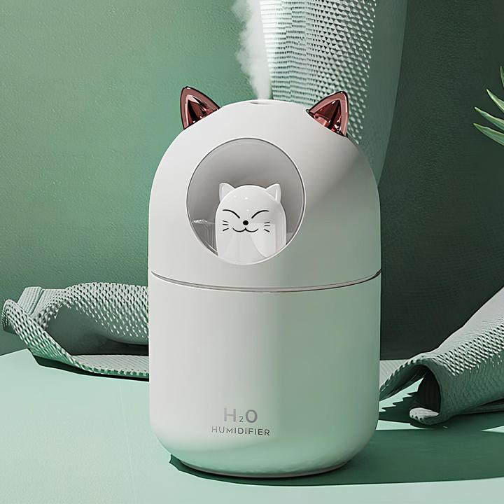 Actual product image VR Shinecon Night light humidifier, model H2O cat white
