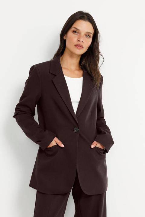 Actual product image Kaffe Single Breasted Notch Lapel Blazer (36)