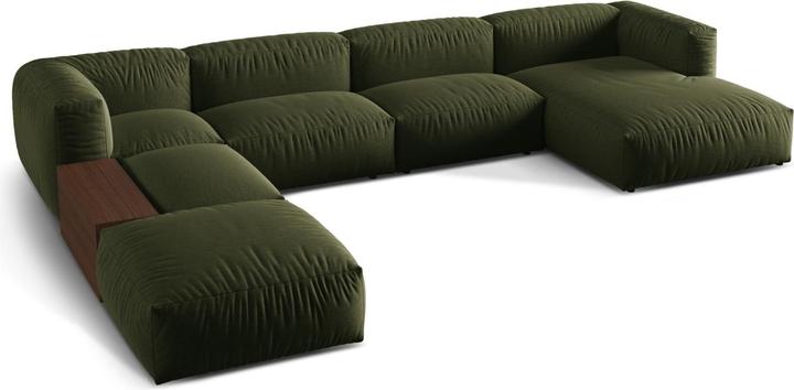 Actual product image Micadoni Modular Panoramic Left Corner Sofa, "Martina", 5 Seats, 406x280x75 Made in Europe (Sofa landscape)