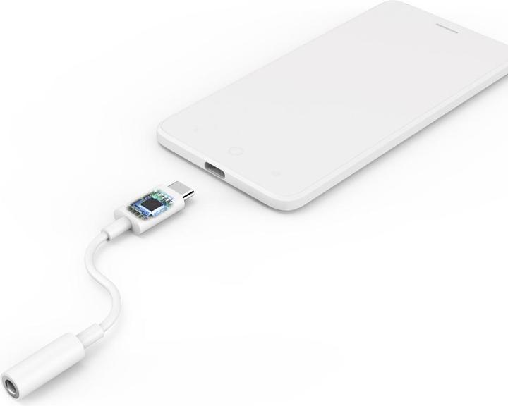 Image du produit Hama Adaptateur USB-C vers prise audio 3,5 mm, blanc (USB Type C, Jack 3.5mm)