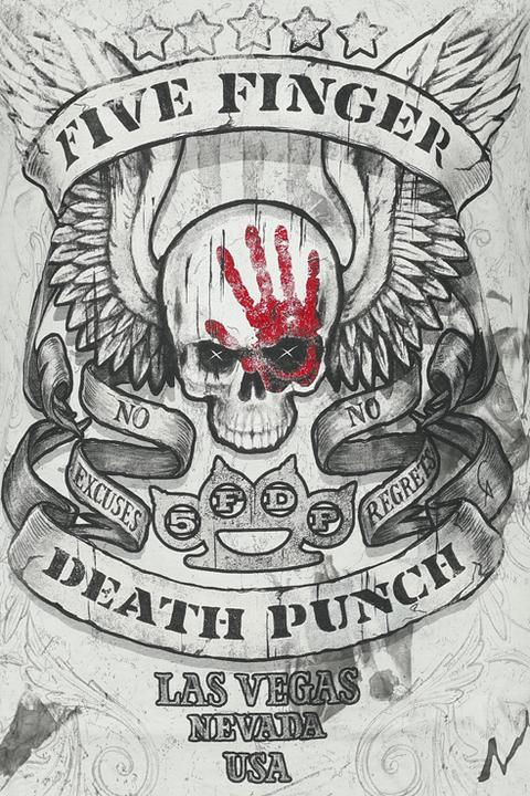 Produktbild Five Finger Death Punch Skull (S)