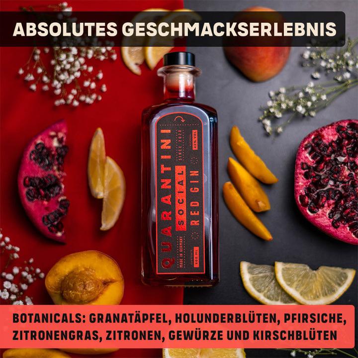 Immagine prodotto Quarantini Red Gin Gin dalla Germania 42% Vol. 0,5l