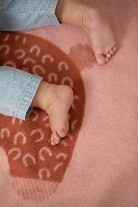 Actual product image David Fussenegger Baby-Veloursd.KiDs Alpaka rosa (100 x 75 cm)