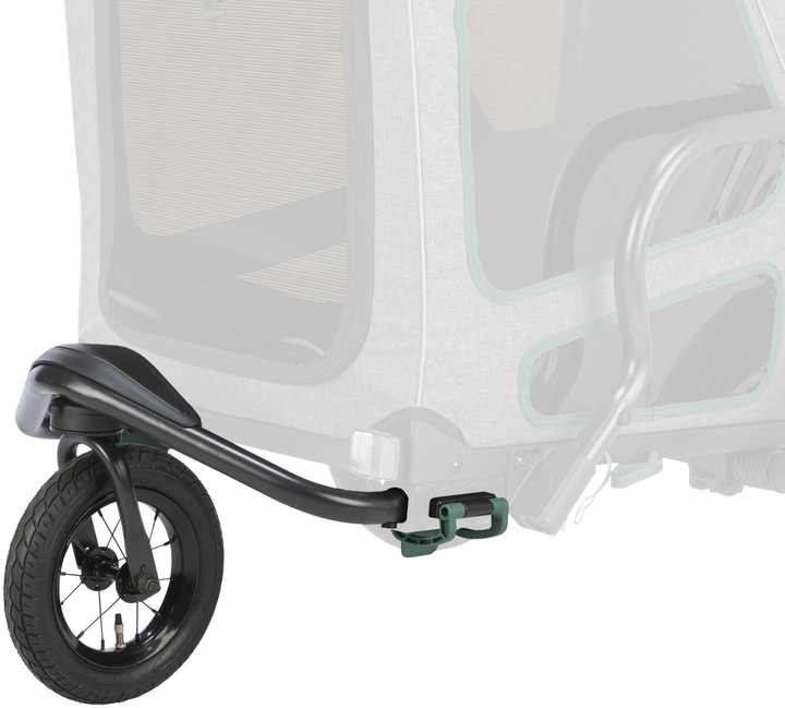 Image du produit Trixie Kit de conversion Jogger pour remorque de vélo, Gris/Salbei (Chien, Réflecteurs)