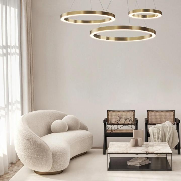 Produktbild Maytoni Saturno LED Pendelleuchte, Hängeleuchte 45W Messing Neutralweiss (3100 lm)