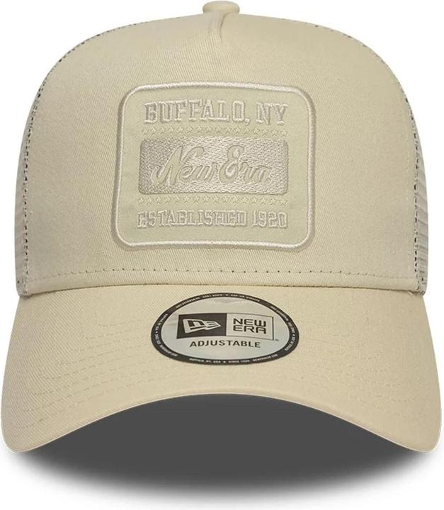 Produktbild New Era A-Frame Mesh Trucker Cap - TONAL PATCH beige (One Size)