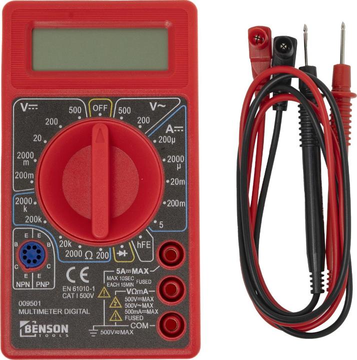 Produktbild Benson DIGITAL-MULTIMETER Vielfachmessgerät LCD Messgerät MULTIFUNKTIONSTESTER