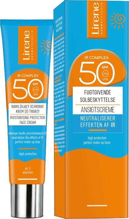 Produktbild Lirene Sun Moisturizing Protective Face Cream Spf50 40Ml (SPF 50, 40 ml)