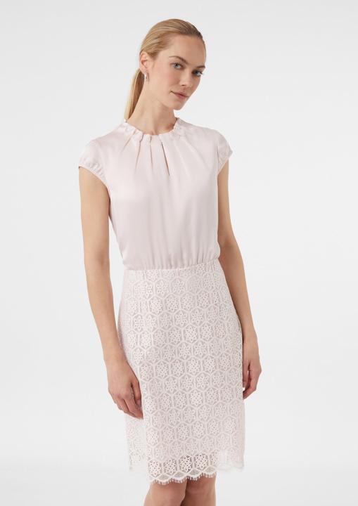 Actual product image Comma Kleid Kurzes Satinkleid mit Spitzen-Rock (32)