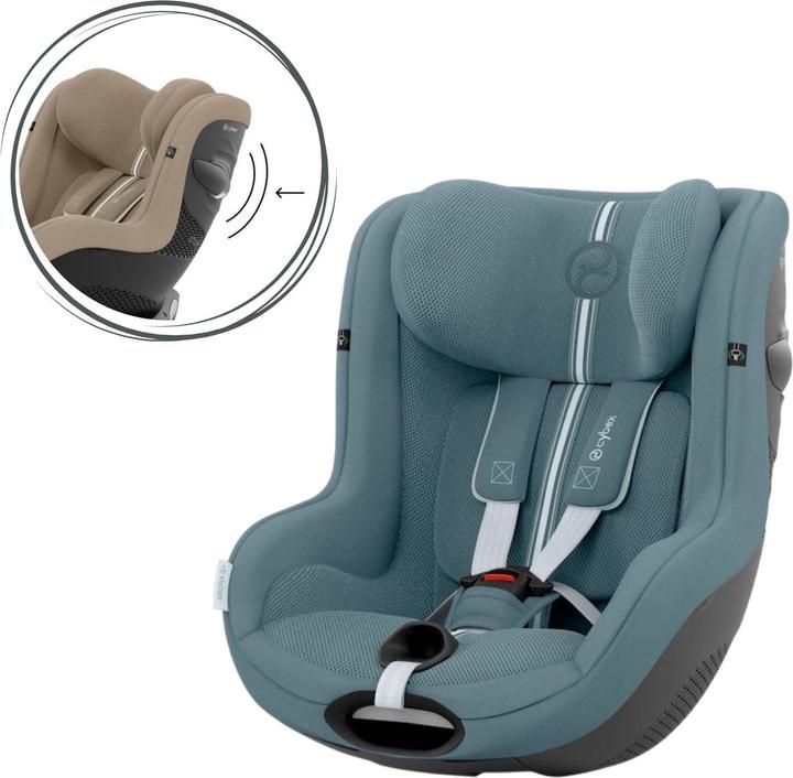 Produktbild Cybex SIRONA G I-SIZE PLUS Stormy Blue | light blue (Reboarder, ECE R129/i-Size Norm)