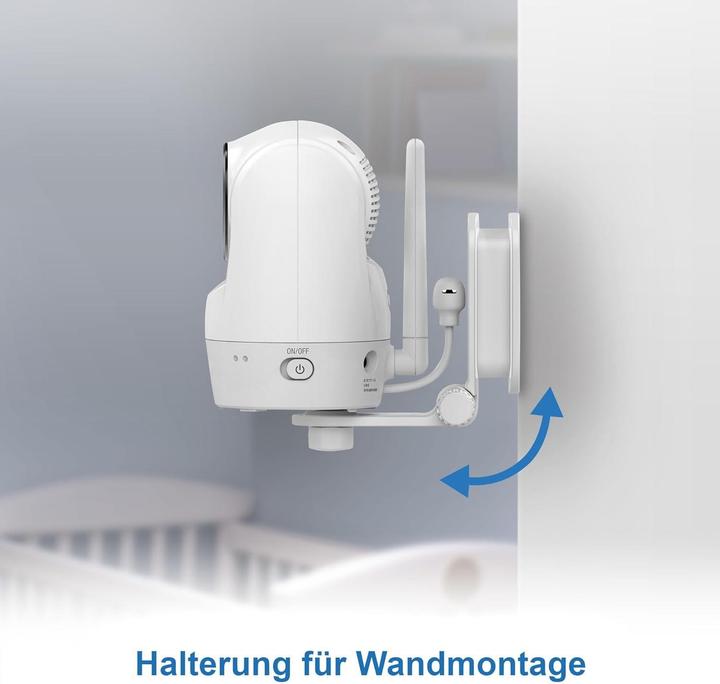 Produktbild VTech WLAN-Babyfon mit Kamera, 5 Zoll HD-Display, 1080p, App-Steuerung, iOS/Android kompatibel