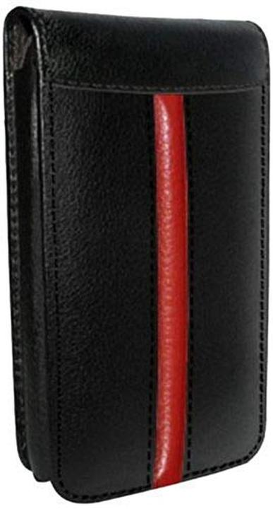 Piel Frama Classic Magnetic Race Edition Leather Case for Apple iPhone 5/5S - Black/Red (Apple iPhone 5)