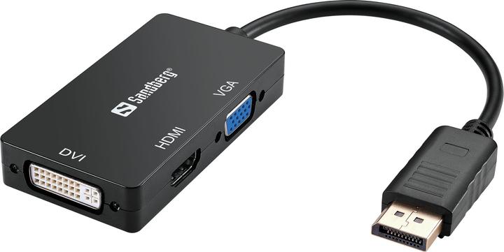 Produktbild Sandberg DisplayPort zu (DVI, HDMI, VGA, 19 cm)