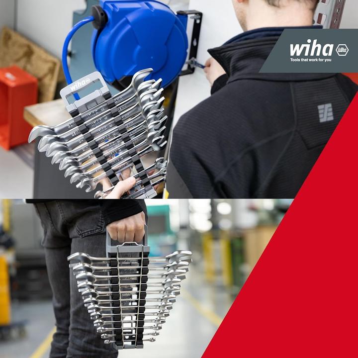 Produktbild Wiha Ringratschen-Gabelschlüssel Set (11 mm, 13 mm, 15 mm, 17 mm, 19 mm, 22 mm, 23 mm, 27 mm, 28 mm, 32 mm, 7 mm, 9 mm)