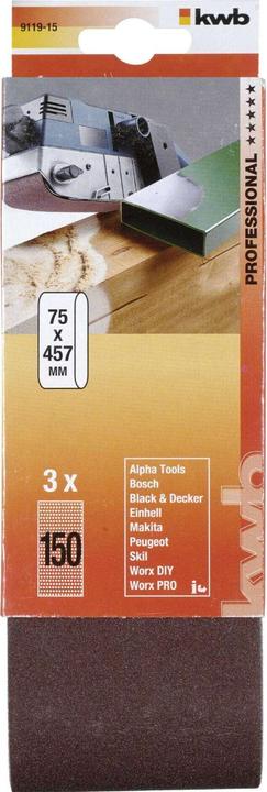 Actual product image kwb Sanding belt (K150)