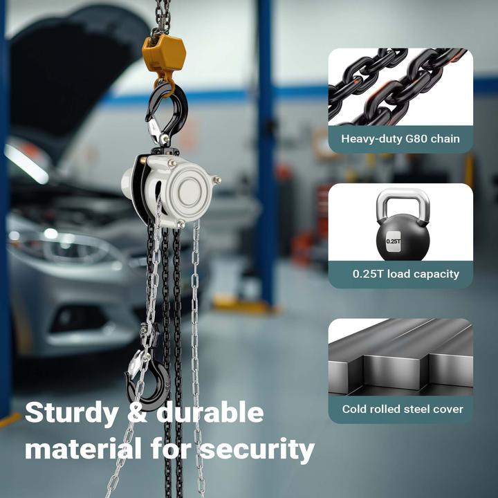 Produktbild Wiltec Kettenzug bis 1t Handkettenzug 3m Hubhöhe Hebelzug Tragmittel Hebezeug