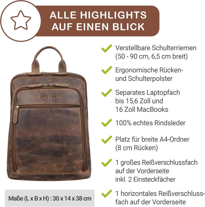 Produktbild Stilord Laptoprucksack