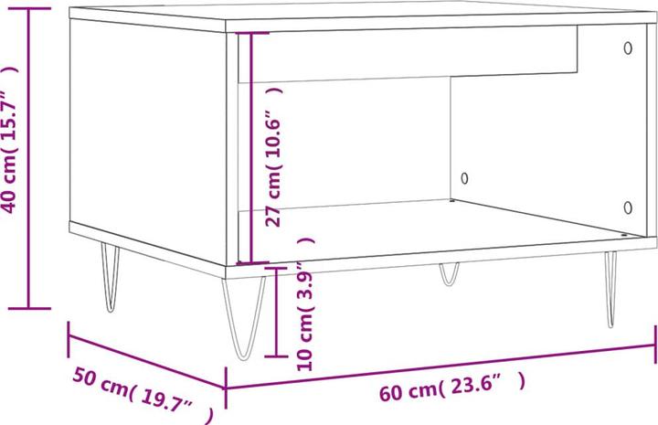 Image du produit vidaXL Couchtisch (60 x 50 x 40 cm)