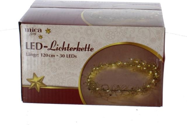 Actual product image MICA Living Fairy lights - rings and beads - gold - approx. 120 cm (1.20 m)