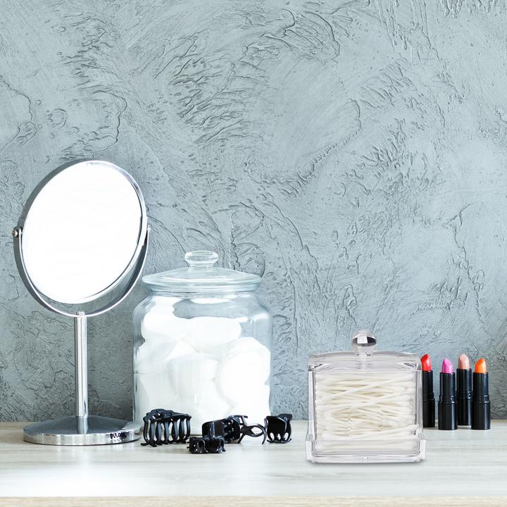 Actual product image Relaxdays Cotton Swab Storage Box