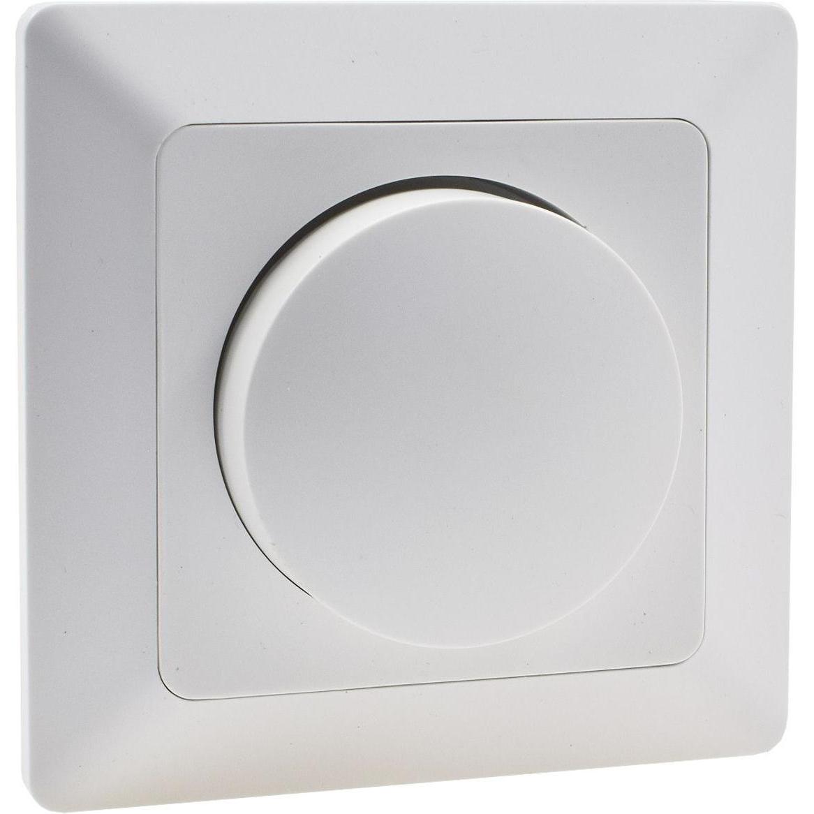 Chilitec, Lichtschalter + Storenschalter, MILOS Drehdimmer-Schalter 22781, UP, 3...60 W, 250 V, für LED-Lampen, weiss