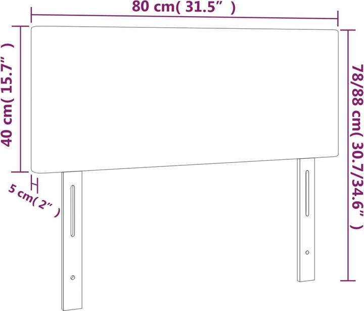 Actual product image vidaXL Renza (200 x 5 x 88 cm)