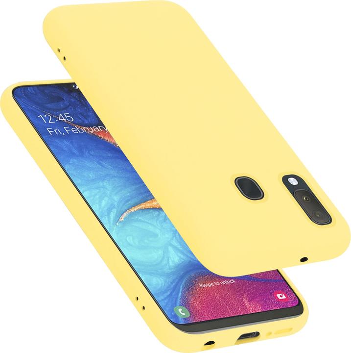 Productafbeelding Cadorabo TPU Liquid Silicone Case Cover (Samsung Galaxy A20e)