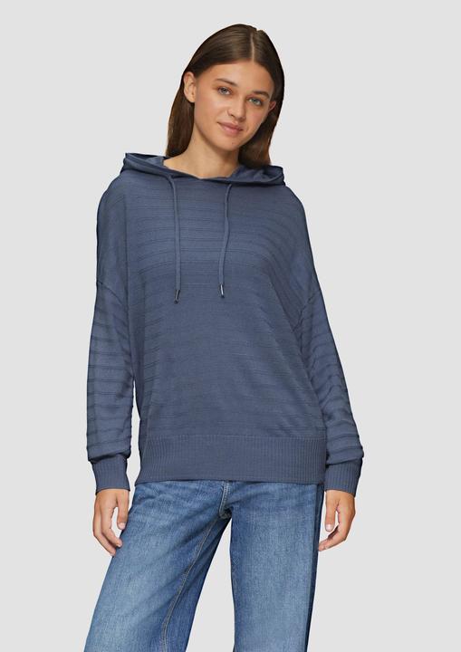 Immagine prodotto S.Oliver Strickpullover Strickpullover mit Kapuze und Streifenstruktur (S)