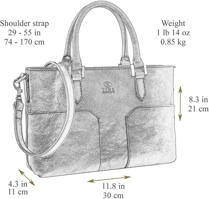 Immagine prodotto Time Resistance Borsa a mano elegante e pratica con tasche frontali e tracolla regolabile