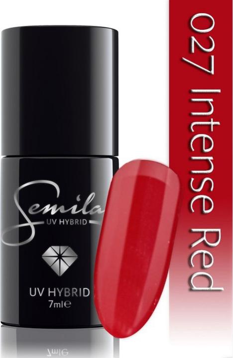 Actual product image Semilac 027 Intense Raudona 7ml (UV gel varnish)