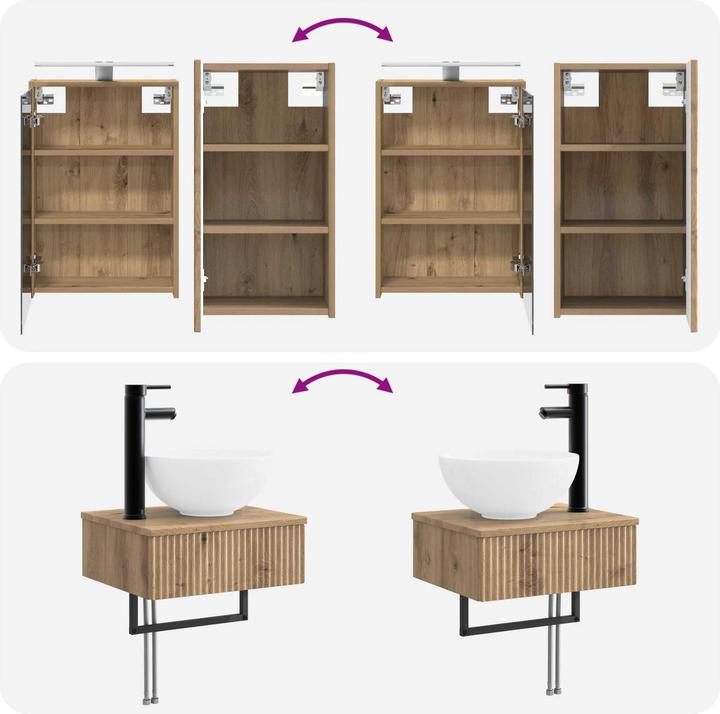 Produktbild vidaXL Badezimmermöbel-Set