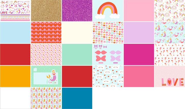 Produktbild Folia Bastelblock Glitter (27x)