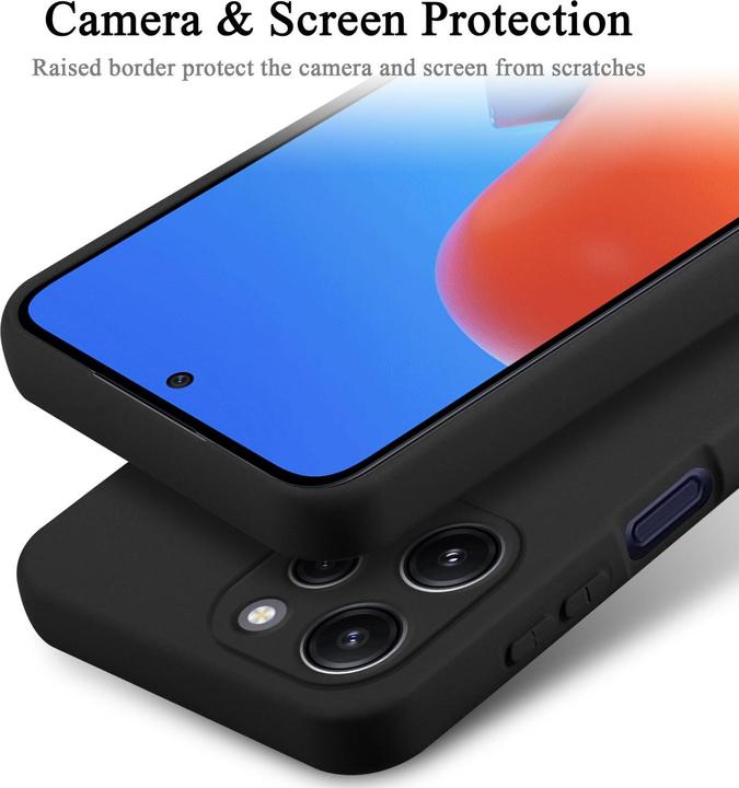 Actual product image Cadorabo Case for Redmi 12 TPU in liquid protection silicone design (Xiaomi Redmi 12)