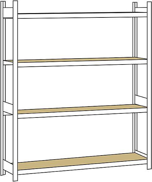 Actual product image Schulte Lagertechnik Wide span rack, with chipboard, height 2500 mm