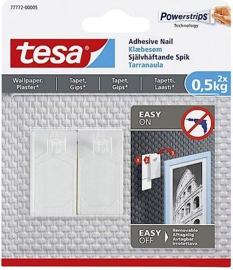 Produktbild tesa Klebenägel für Tapeten und Putz 0,5kg 2Stk/Pack - (2 Stk.)