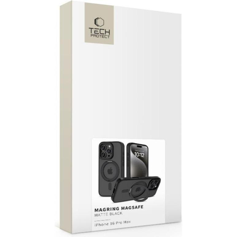 Thumbnail - Tech-Protect MagRing Case (Apple iPhone 16 Pro Max), Smartphone Hülle, Schwarz