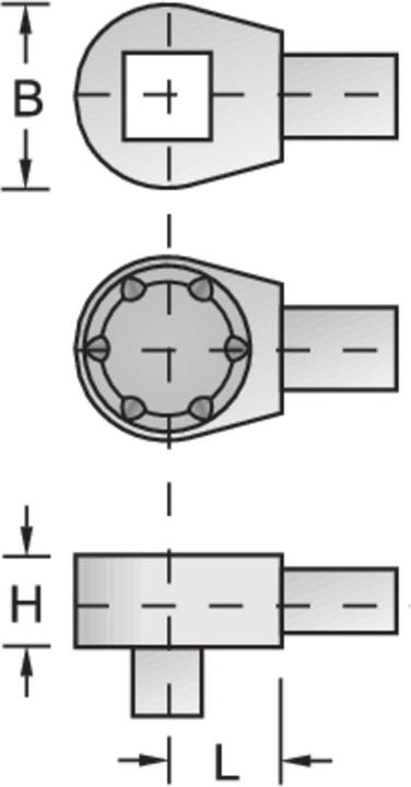 Actual product image Gedore 7412-00 Reversible ratchet 1/4", 9x12 (1/4")