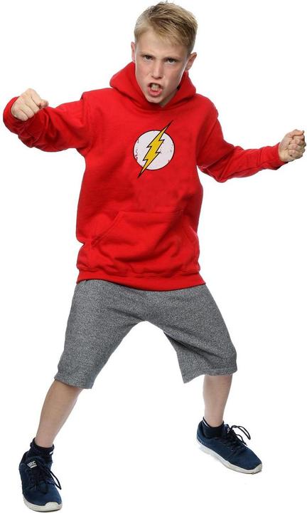 Actual product image Boys Flash Distressed Logo Hoodie (116)