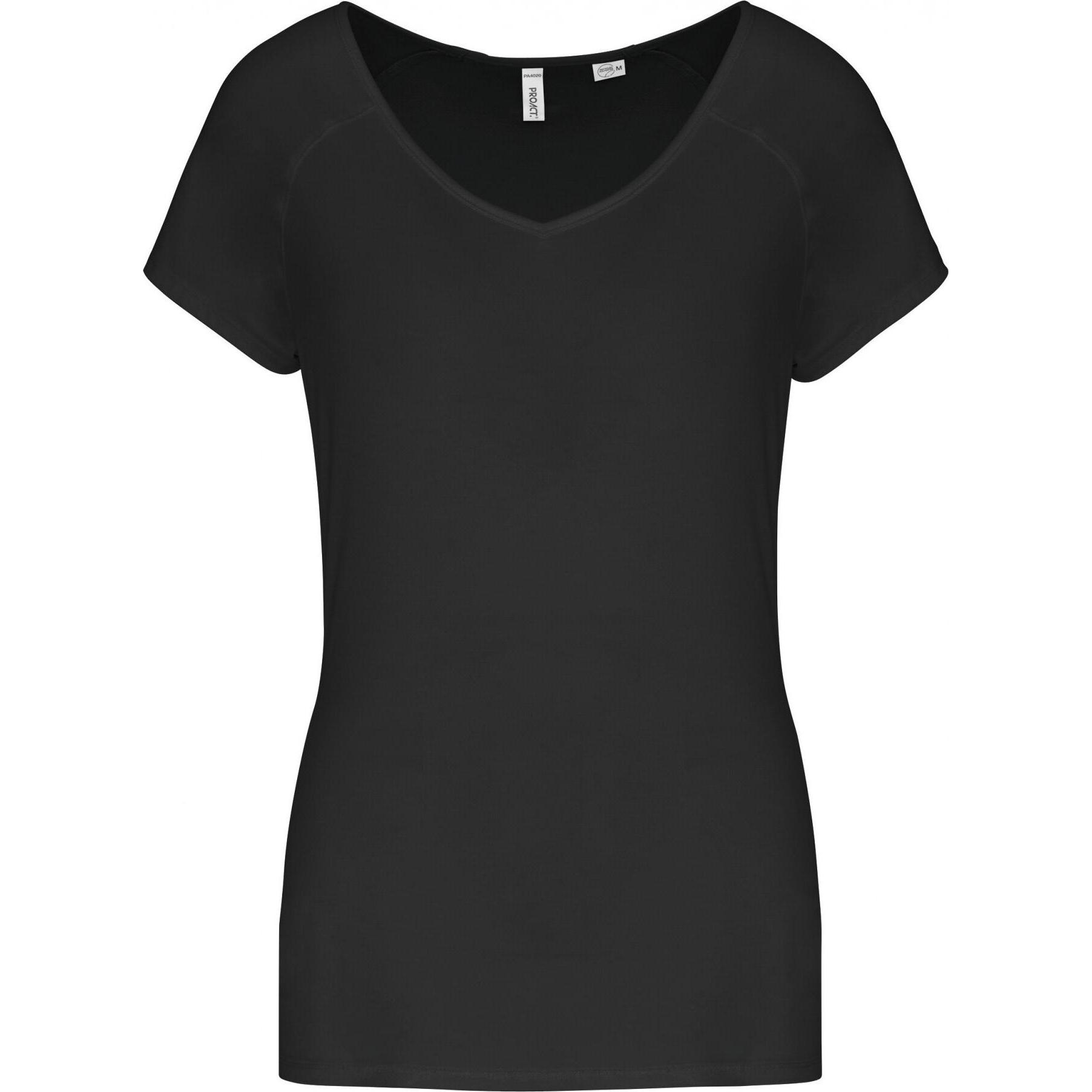 Proact, Damen, Sportshirt, Ökologisch verantwortliches Sport-T-Shirt für Frauen (M), Schwarz, M