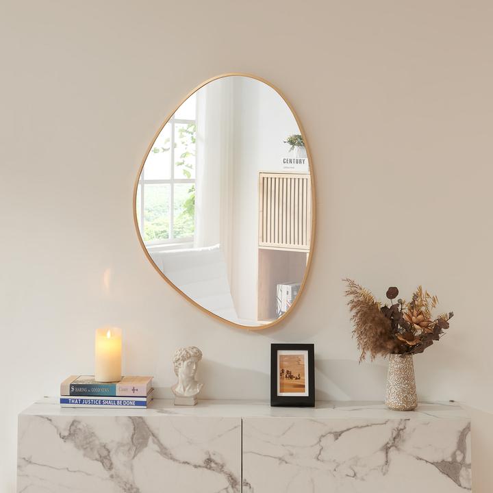Produktbild En.Casa Wandspiegel Lardkapihond 75x53 cm Goldfarben (75 x 53 cm)